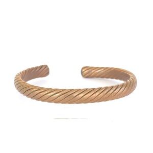 Copper Twisted Cuff Bracelet